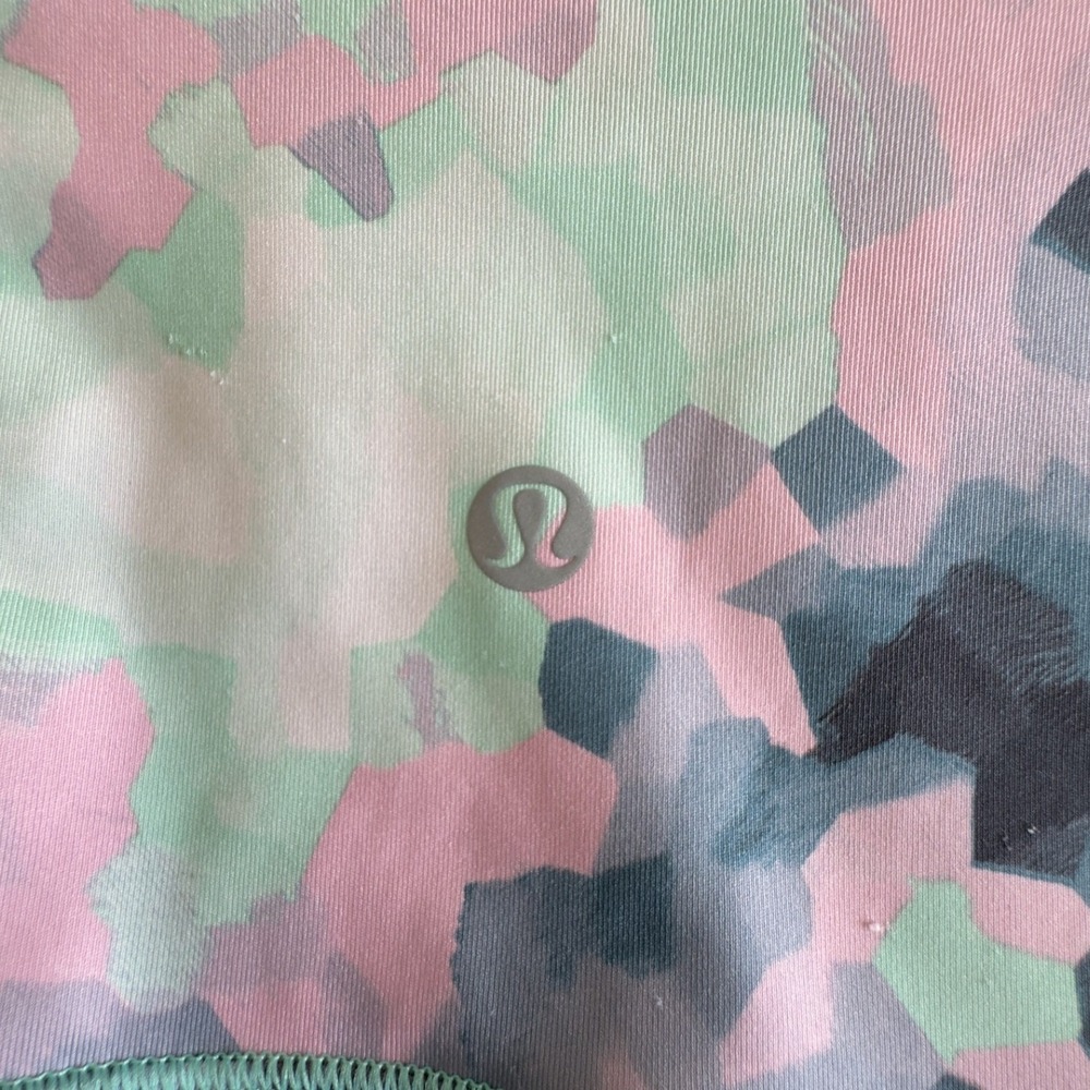 Lululemon Wunder Under High-Rise Tight 25 Pastel Camo Pink Green Blue Size 8